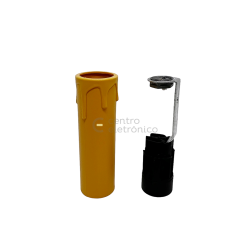 SUPORTE LAMPADA CASQ. E-14 C/ EFEITO VELA