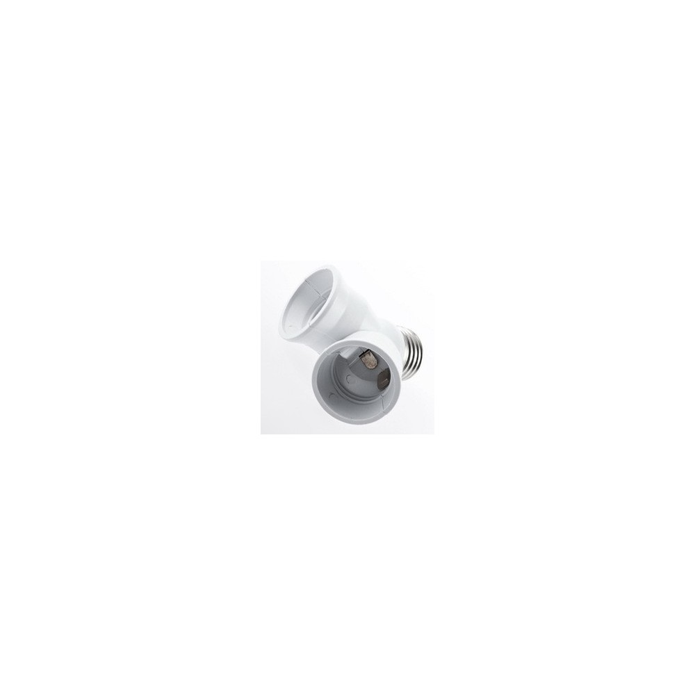 ADAPTADOR E27 MACHO P/2XE27 FEMEAS