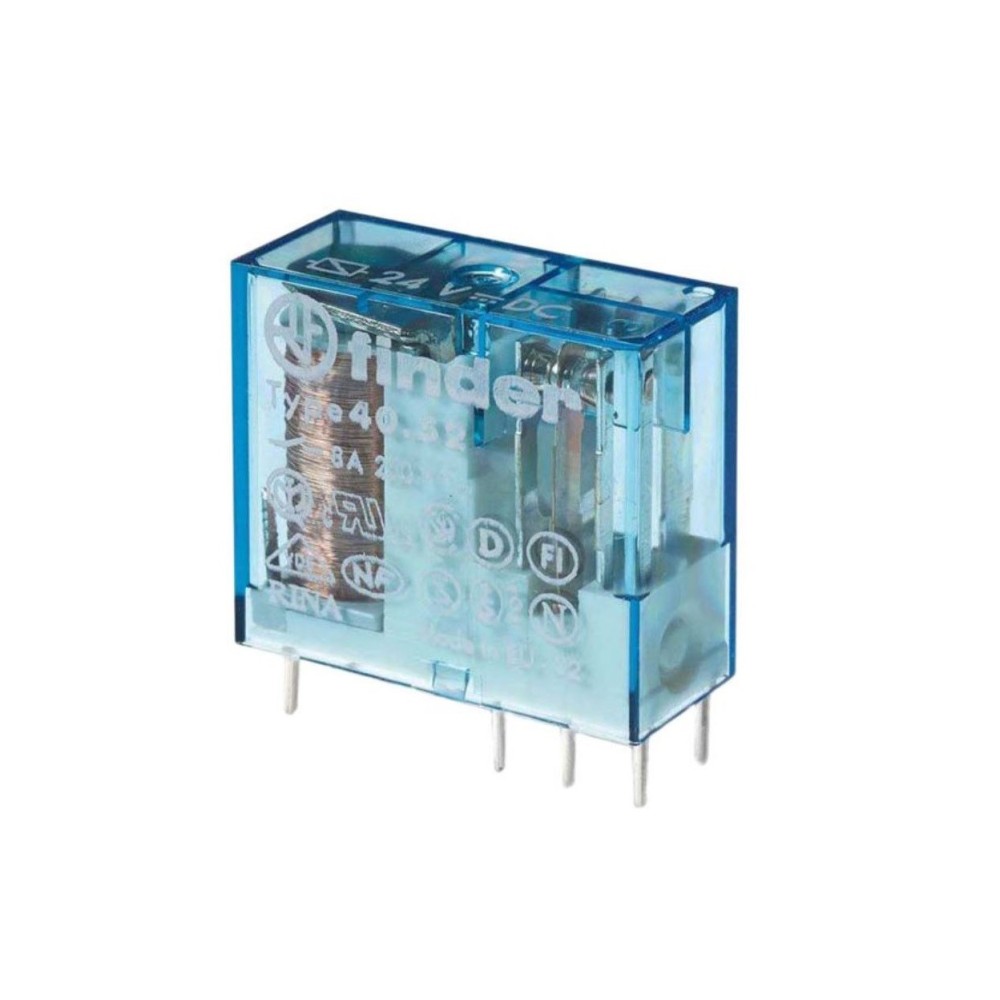 RELE FINDER 24VDC 8A 2 INV. (R5mm) CIRCUITO IMPRESSO
