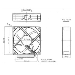 VENTILADOR 12VDC 92X92X25mm