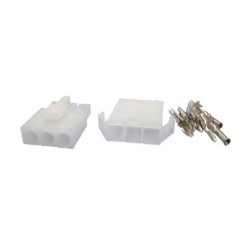CONJUNTO FICHAS MOLEX 3 PINOS MACHO/FEMEA