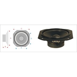 WOOFER 137 X 137mm 60W 8 Ohms
