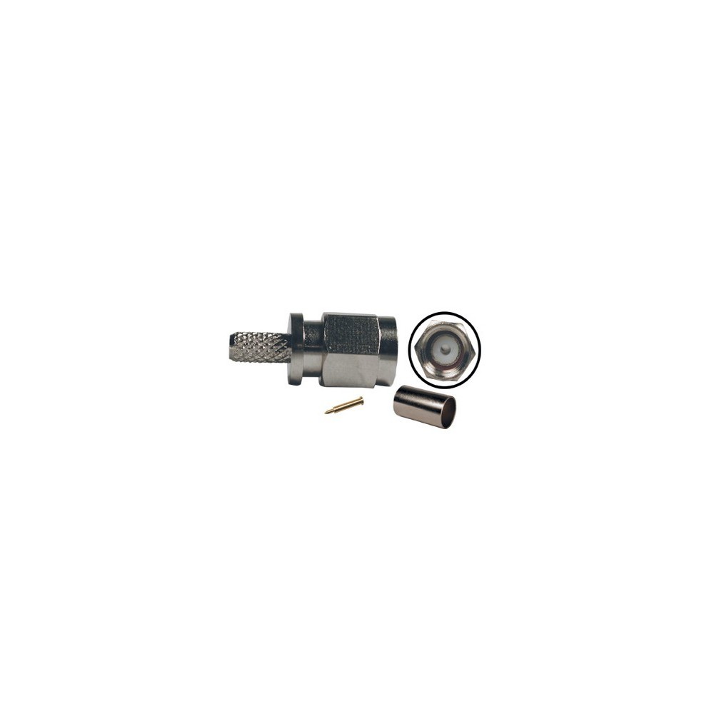 FICHA SMA MACHO CABO RG58 P/ CRAVAR