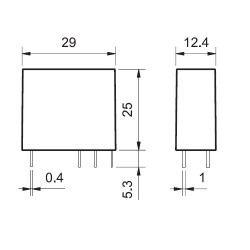 RELE FINDER 24VDC 16A 1 INVERSOR