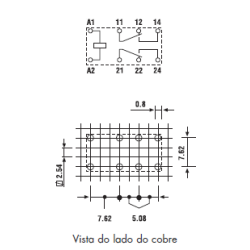RELE 5VDC 2 INV.1,25A