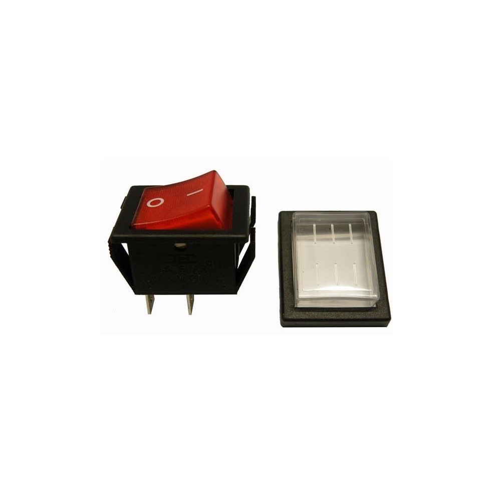 INTERRUPTOR COM LUZ COM CAPA VERMELHO