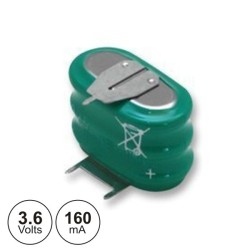 BATERIA RECARREGAVEL NI-MH 3 ELEMENTOS 3,6V COM TERMINAIS