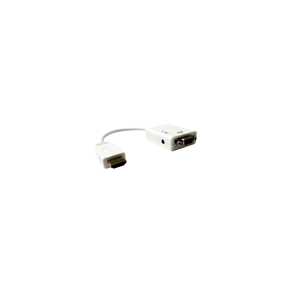 CABO HDMI PARA VGA FEMEA + 3.5mm 0.20M CABO HDMI PARA VGA FEMEA + 3.5mm 0.20M