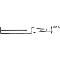 PONTA  0.5mm PARA FERRO JBC 30W