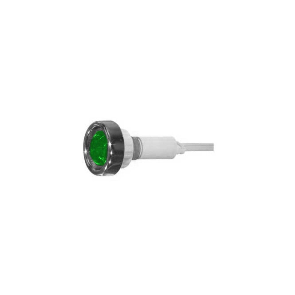 SINALIZADOR VERDE 220V ROSCA 9mm