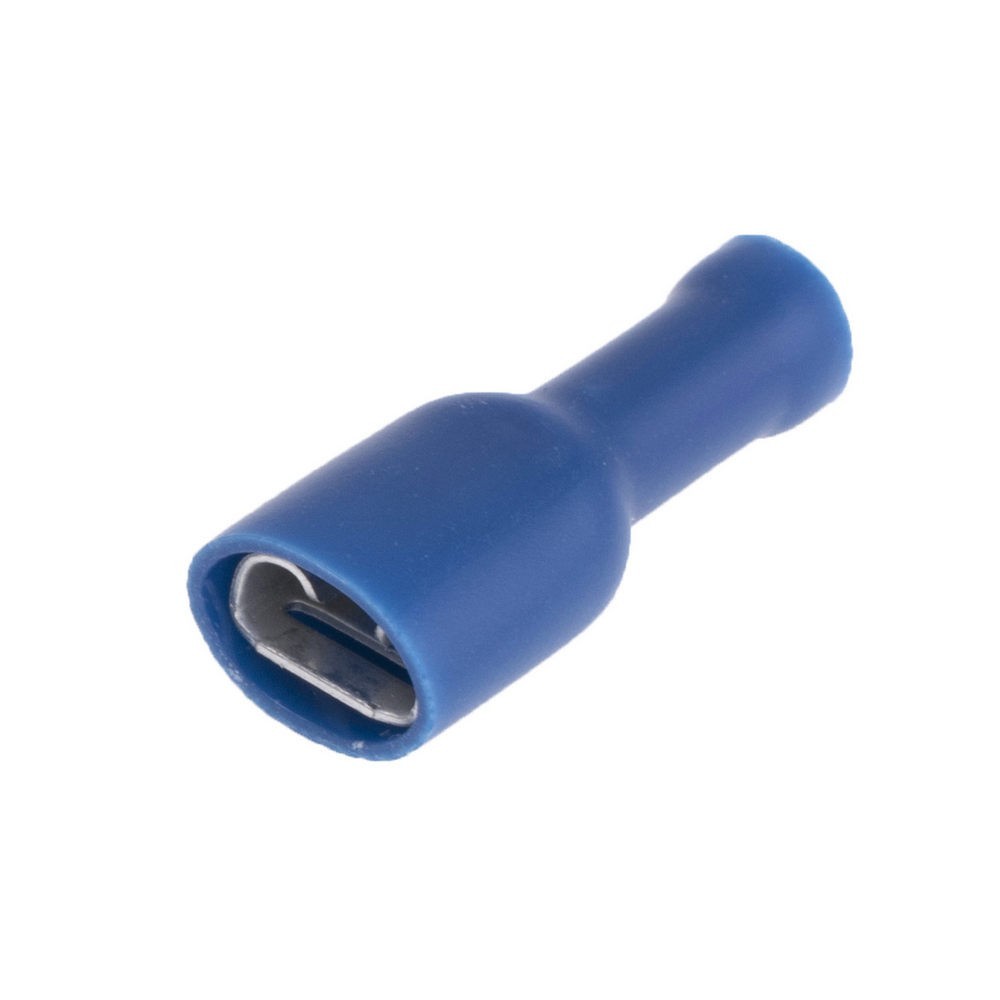 TERMINAL ISOLADO FASTON FEMEA 2.5/6.3mm AZUL