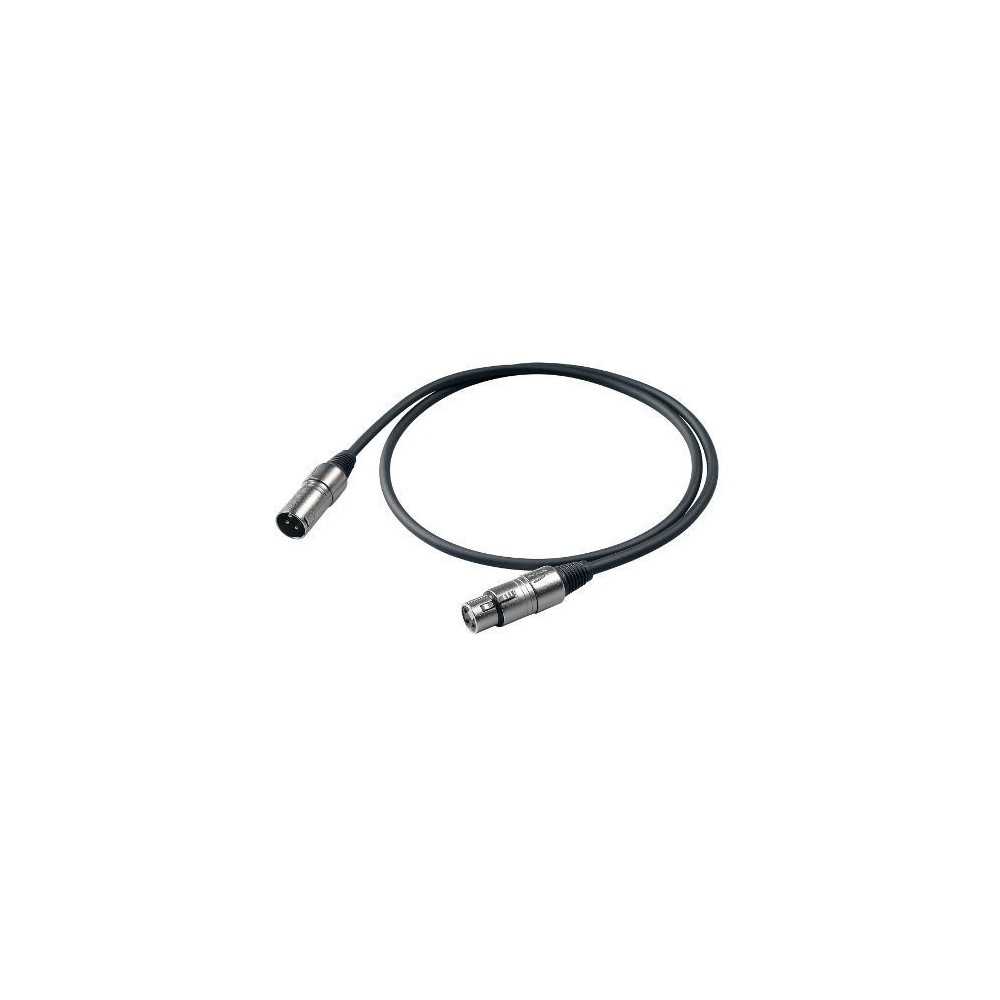 EXTENSAO XLR FEMEA / XLR MACHO PROEL 3MTS