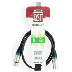 EXTENSAO XLR FEMEA / XLR MACHO BST 1MT