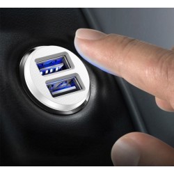 CARREGADOR / ADAPTADOR ISQUEIRO 2xUSB 3.1A