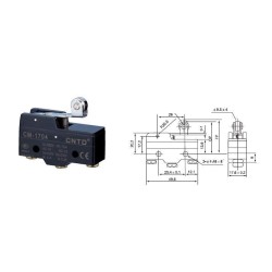 MICROSWITCH 50MM 15A/250VAC RLT 27MM