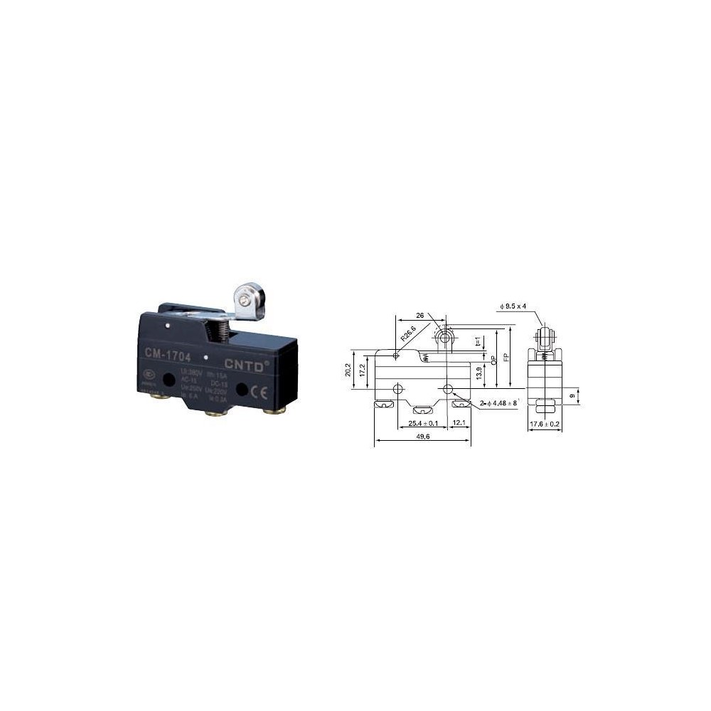 MICROSWITCH 50MM 15A/250VAC RLT 27MM MICROSWITCH 50MM 15A/250VAC RLT 27MM