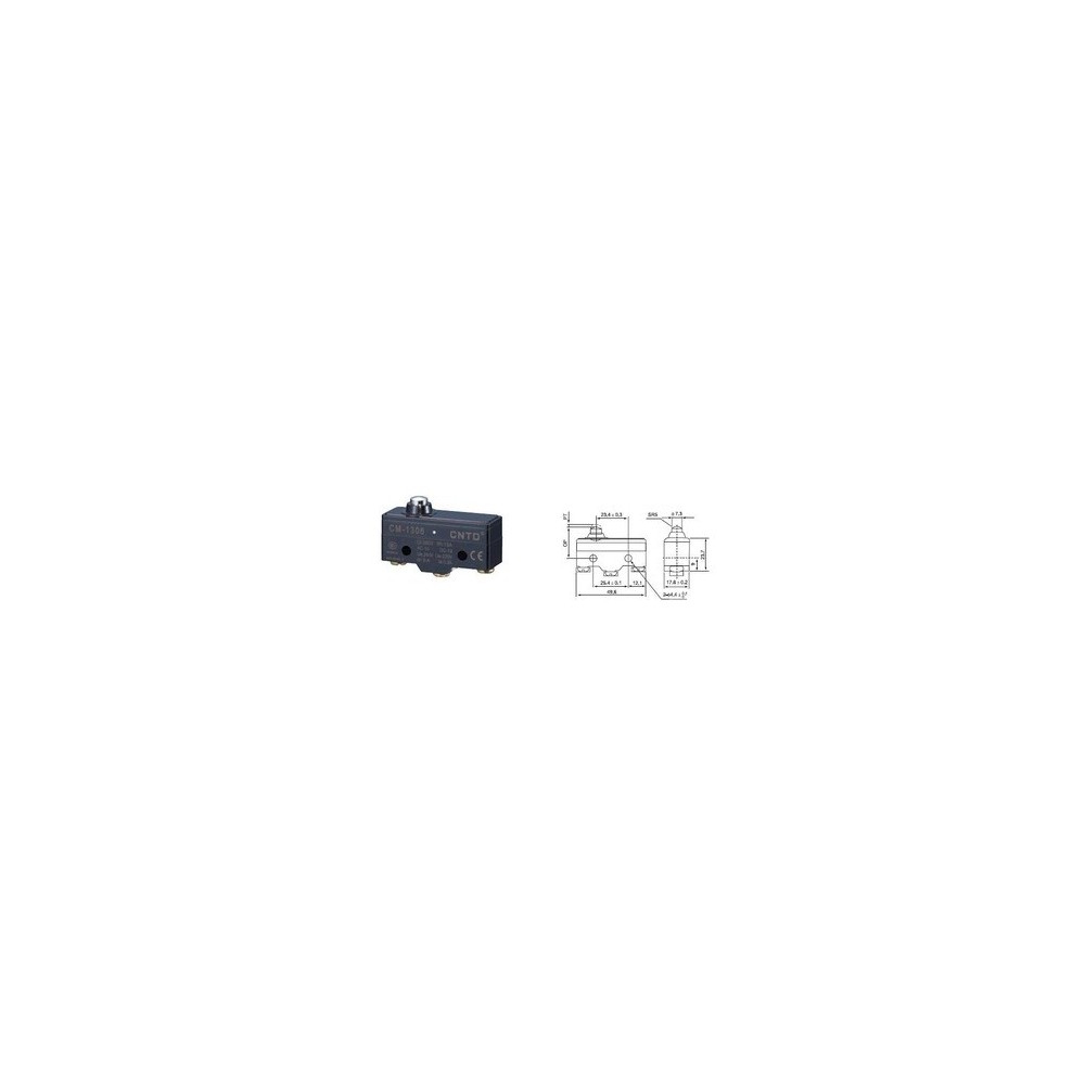 MICROSWITCH 50mm 15A/250V ESFERA C/PARAF.