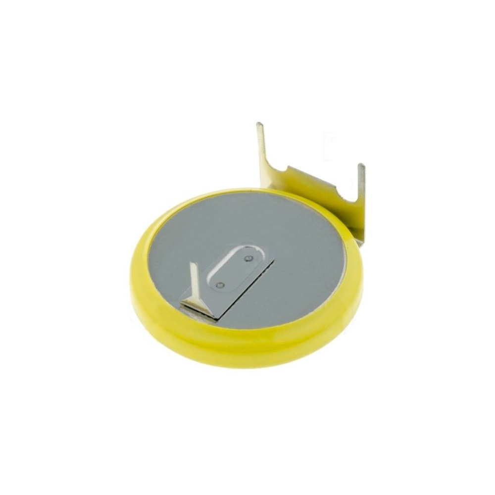 PILHA LITIO BOTAO 3V CR2032 HORIZONTAL C/ PATILHAS P/ CI