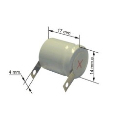 ACUMULADOR NI/CD 1.2V 130MAH C/PATILHAS 60-0010.10