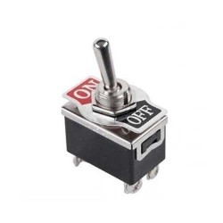 INTERRUPTOR ALAVANCA BIPOLAR  4 TERMINAIS FASTON 6.3mm