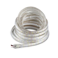 FITA LED SMD  60LED 12VDC 5W BRANCO FRIO IP65 (METRO)