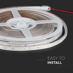 FITA LED SMD  60LED 12VDC 5W BRANCO FRIO IP65 (METRO)