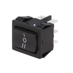 INTERRUPTOR COMUTADOR 3POSICOES 6T. ON-OFF-ON 10A/250VAC