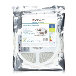 FITA LED SMD 120LED 12V 7.2W BRANCO FRIO IP65 (METRO)
