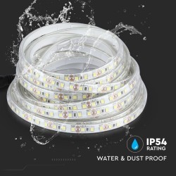 FITA LED SMD 120LED 12V 7.2W BRANCO FRIO IP65 (METRO)