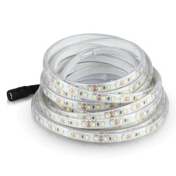 FITA LED SMD 120LED 12V 7.2W BRANCO FRIO IP65 (METRO)
