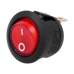 INTERRUPTOR ON-OFF LUMINOSO VERMELHO 12V