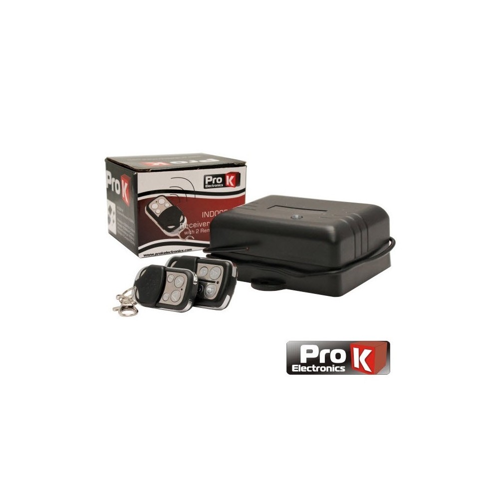 KIT EMISSOR RECEPTOR INTERIOR DE 4 CANAIS C/2 COMANDOS