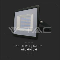 PROJECTOR SLIM SMD 100W 100-240V IP65 6500K PRETO