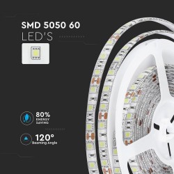 FITA LED SMD 12VDC IP65 5050-60 6000k 800lm METRO (METRO)