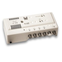 AMPLIFICADOR PARA VIVENDA VHF/S/UHF 4 SAIDAS 20/26db / SAIDA 102db