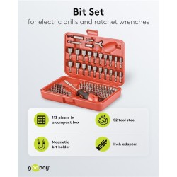 KIT FERRAMENTAS COM 113 PEÇAS