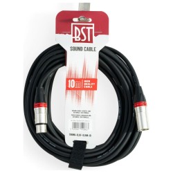 EXTENSAO XLR 3P MACHO / XLR 3P FEMEA BST 10MTS