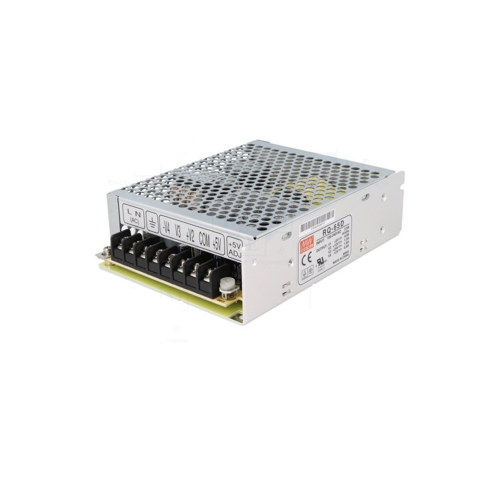 FONTE ALIMENTACAO INDUSTRIAL 100-240VAC/+5+12+24-12 (RQ-65D)