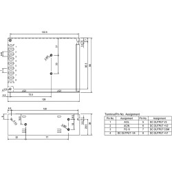 FONTE ALIMENTACAO INDUSTRIAL 100-240VAC/+5+12+24-12 (RQ-65D)
