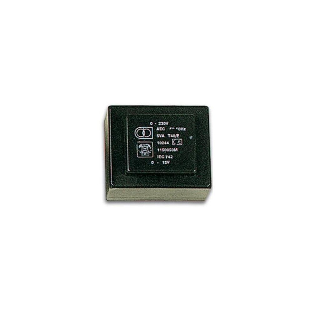 TRANSFORMADOR ENCAPSULADO 230V 12V 5VA