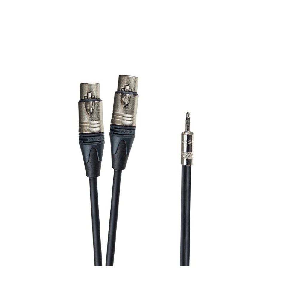 CABO AUDIO JACK MACHO 3.5 STEREO REAN / 2X XLR FEMEA NEUTRIK 3MTS CABO AUDIO JACK MACHO 3.5 STEREO REAN / 2X XLR FEMEA NEUTRIK 3MTS