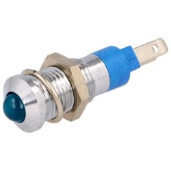 LED AZUL COM SUPORTE METAL 24V 8,2mm IP40