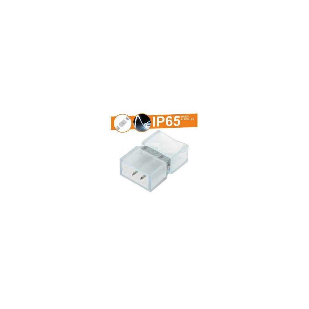 UNIAO BORRACHA PARA FITA LED 230V 2P MACHO/MACHO
