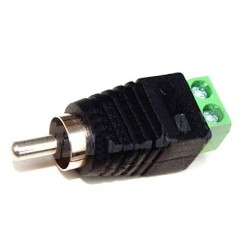 FICHA RCA MACHO TERMINAIS C/PARAFUSOS