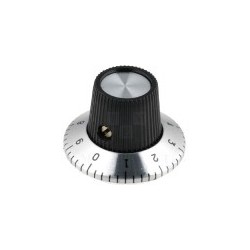 BOTAO COM ESCALA 0-10 VEIO 6,35mm D.15X14mm