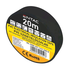 FITA ISOLADORA PVC PRETO ROLO 20MTS