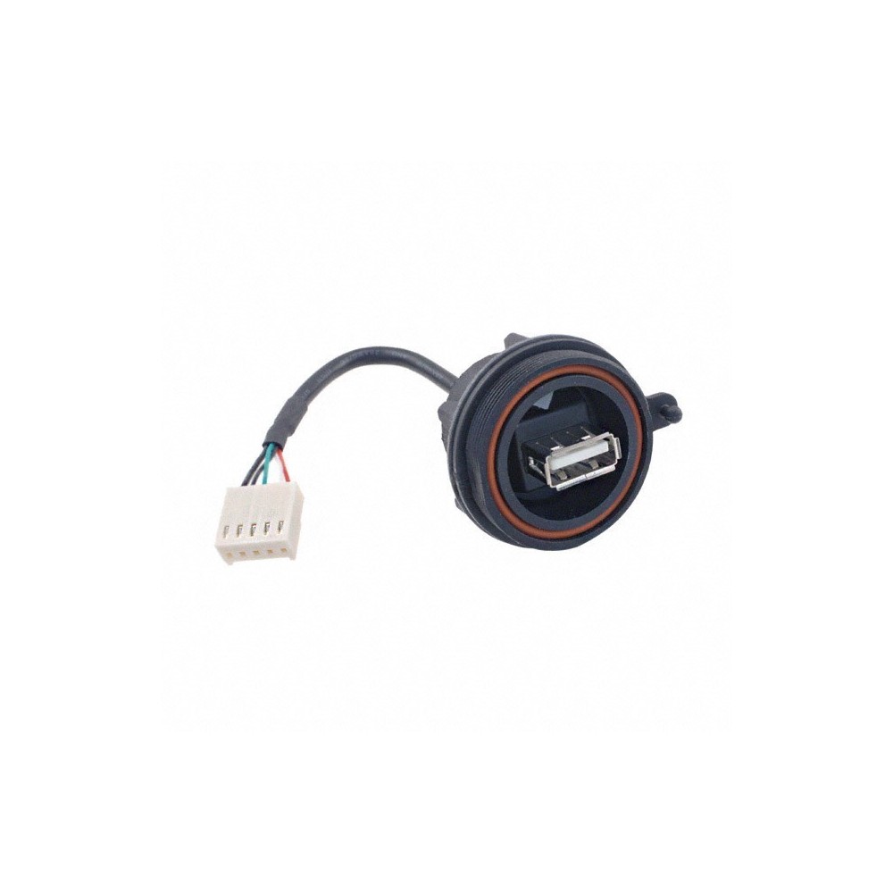 TOMADA USB A + FICHA 4 PINOS FEMEA IP68