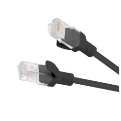 CABO REDE RJ45 CAT6 U/UTP PRETO 0.25 MT