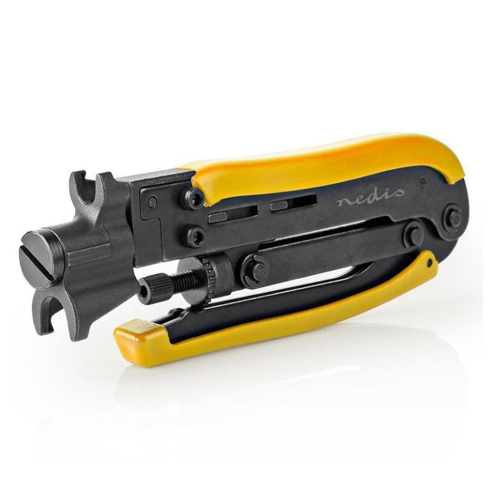 ALICATE CRAVAR FICHAS 'F' DE COMPRESSAO RG6 / 11 / 59 AJUSTAVEL