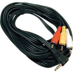EXTENSAO JACK 3.5 MACHO / 3 x RCA MACHO 5MTS